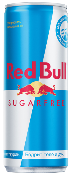 Напиток Энергетический Ред Булл без сахара  ж/б, 0,25 л