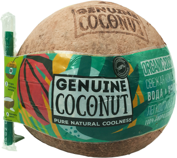 Плод питьевой с трубочкой Артфрут кокос  шт, 1 шт
