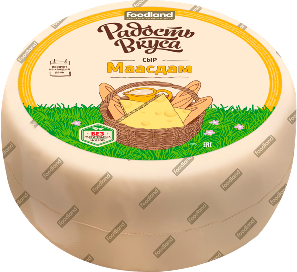Сыр 45% полутвердый Радость вкуса маасдам Семикаракорский СК  