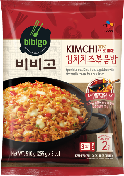 Рис жареный замороженный Бибиго Кимчи и сыр Сиджей Чэилджэданг м/у, 510 г