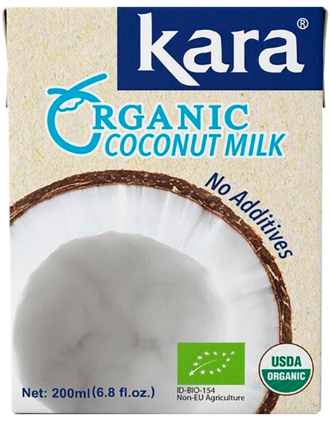 Молоко кокосовое Кара БИО 17% Риау Шакти т/п, 200 мл