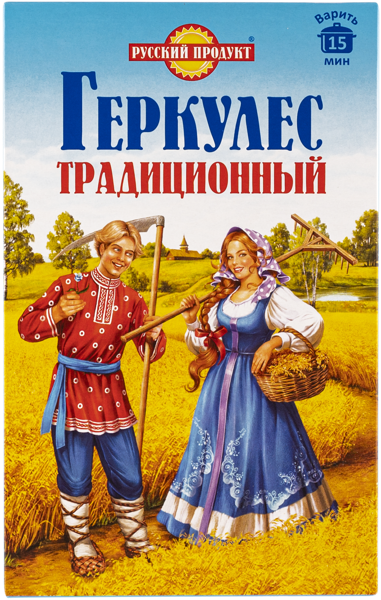 Хлопья овсяные Русский продукт геркулес традиционный Русский продукт кор, 500 г