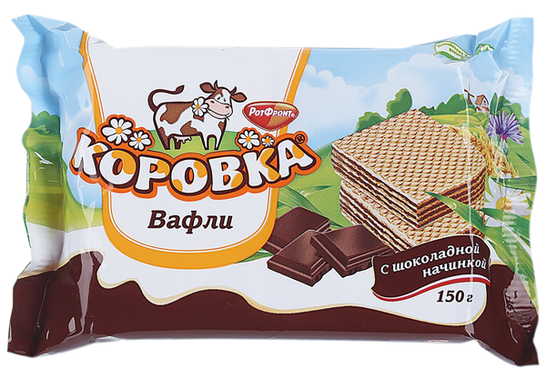 Вафли коровка шоколадные фото